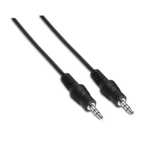 Cable Estéreo Aisens A128-0143/ Jack 3.5 Macho - Jack 3.5 Macho/ Hasta 0.1W/ 3m/ Negro