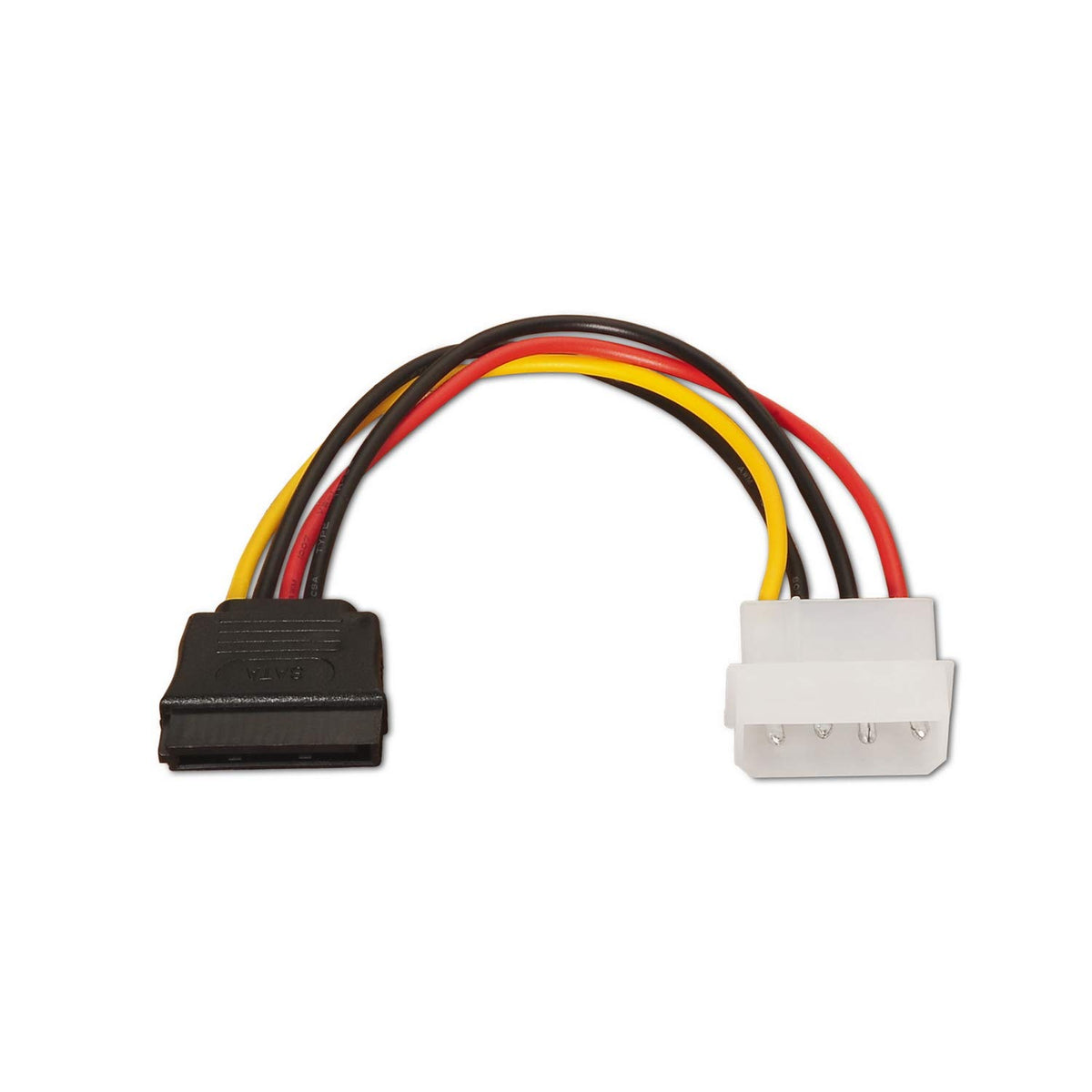 Cable Alimentación SATA Aisens A131-0158/ Molex 4 PIN Macho - SATA Hembra/ Hasta 54W/ 16cm