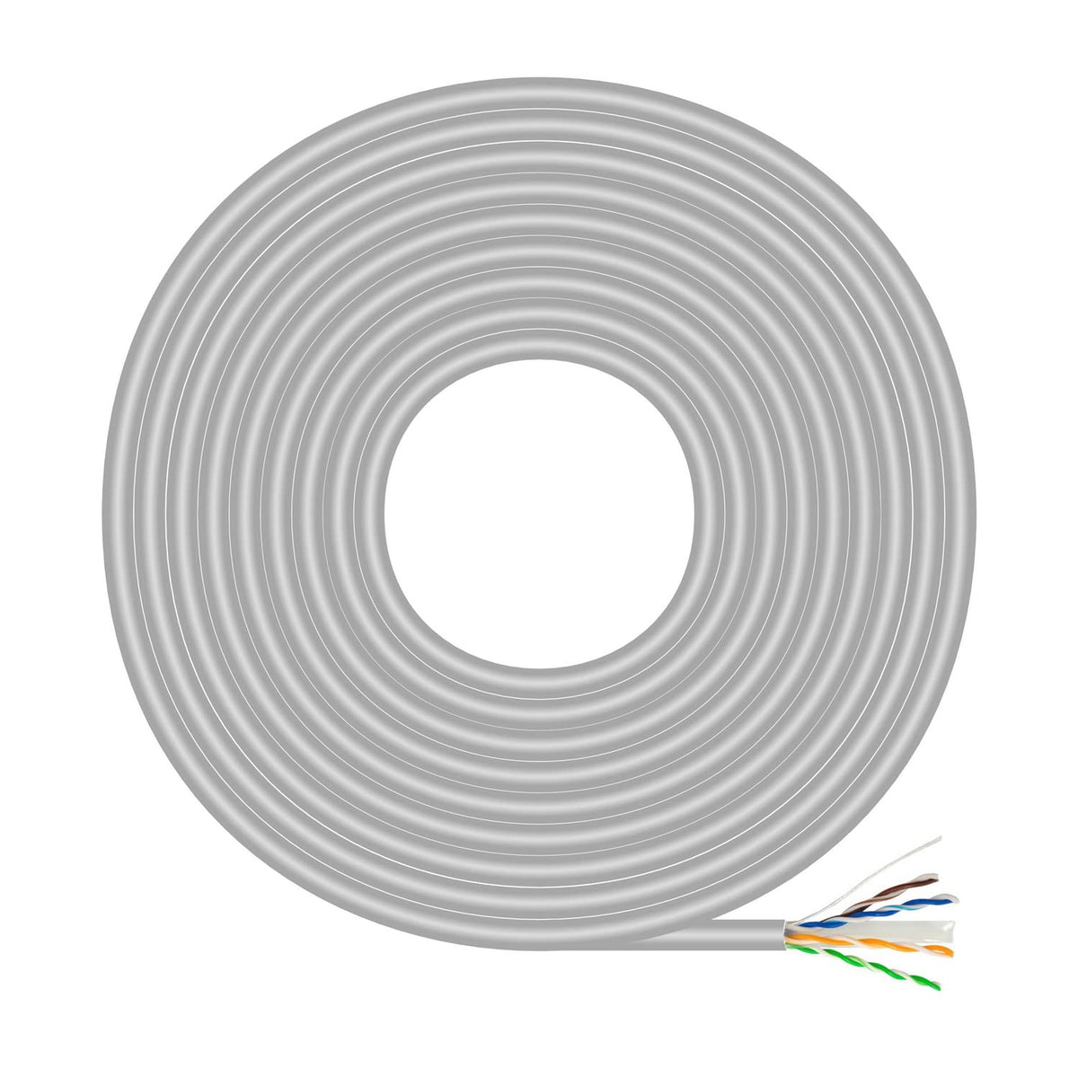 Bobina de Cable RJ45 UTP AWG23 CCA (Aleación) Aisens A135-0660 Cat.6/ 100m/ Gris