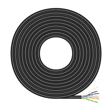 Bobina de Cable RJ45 para Exteriores UTP AWG23 Aisens A135-0675 Cat.6/ 100m/ Impermeable/ Negro