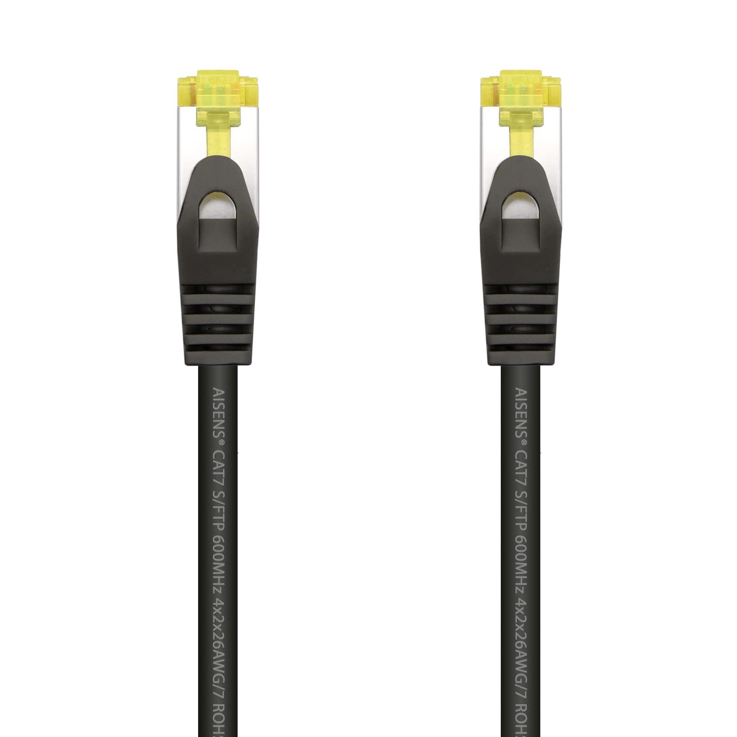 Cable de Red RJ45 SFTP Aisens A146-0484 Cat.7/ 25cm/ Negro