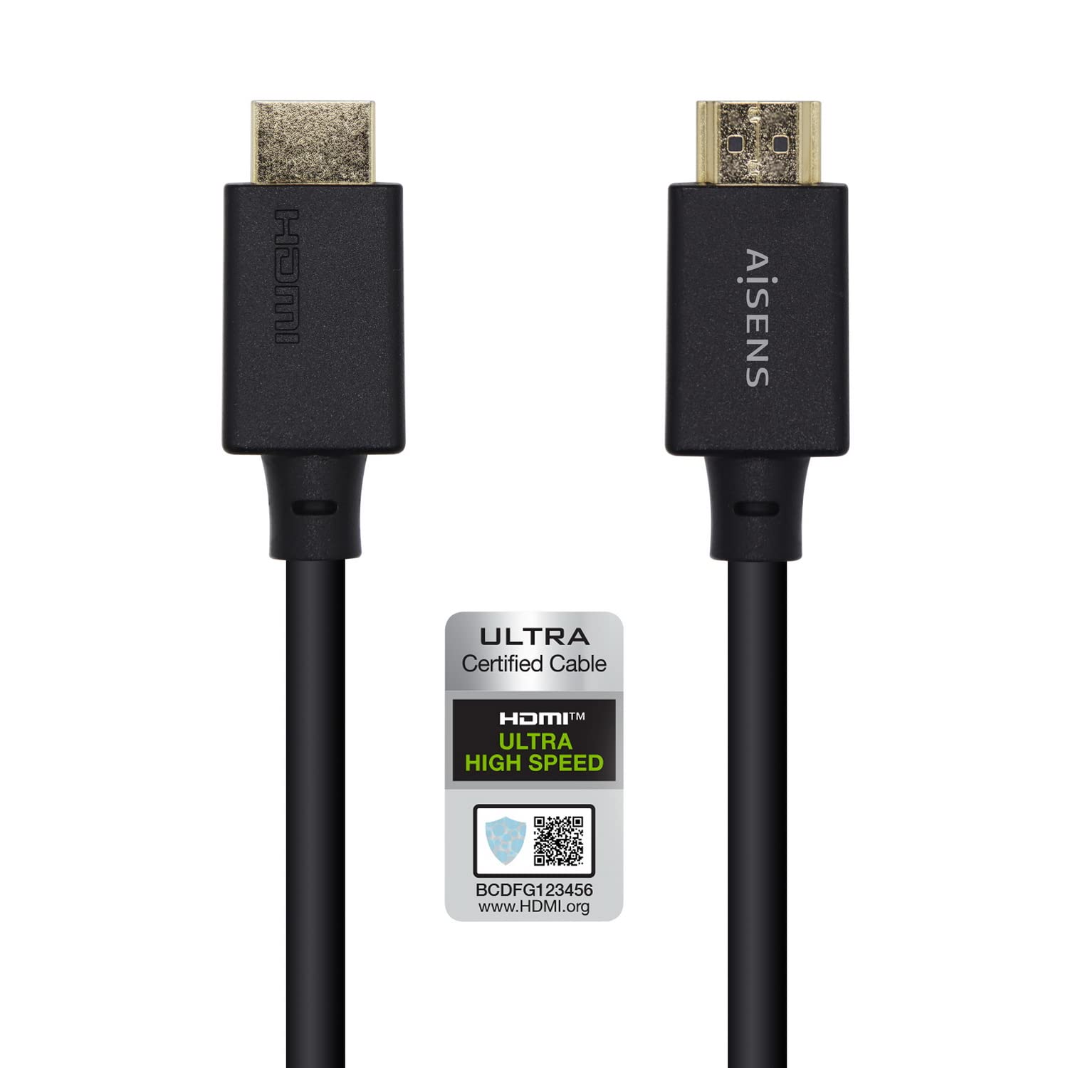 Cable HDMI 2.1 8K Aisens A150-0422/ HDMI Macho - HDMI Macho/ 1.5m/ Certificado/ Negro