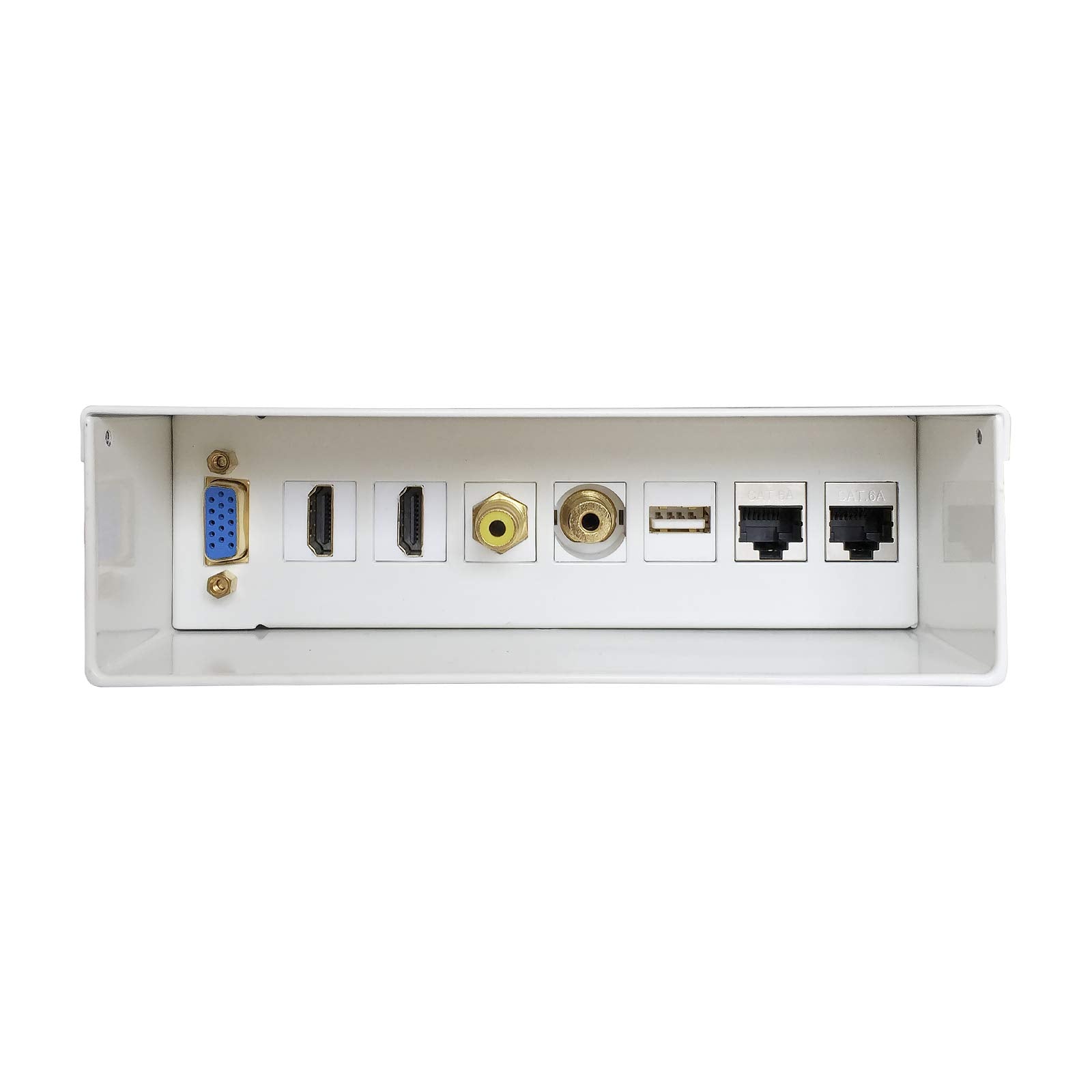 Caja de Conexiones Aisens A127-0340/ VGA - 2x HDMI - Jack 3.5 - RCA - USB - 2x RJ45