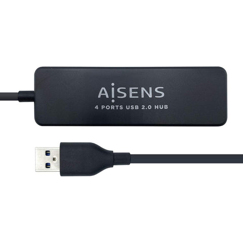 Hub USB 2.0 Aisens A104-0402/ 4xUSB