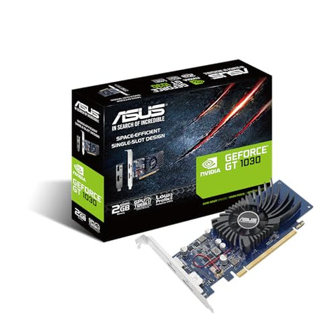 Tarjeta Gráfica Asus GeForce GT 1030/ 2GB GDDR5/ Compatible con Perfil Bajo