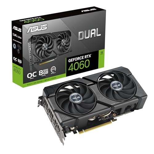 Tarjeta Gráfica Asus Dual GeForce RTX 4060 EVO OC/ 8GB GDDR6