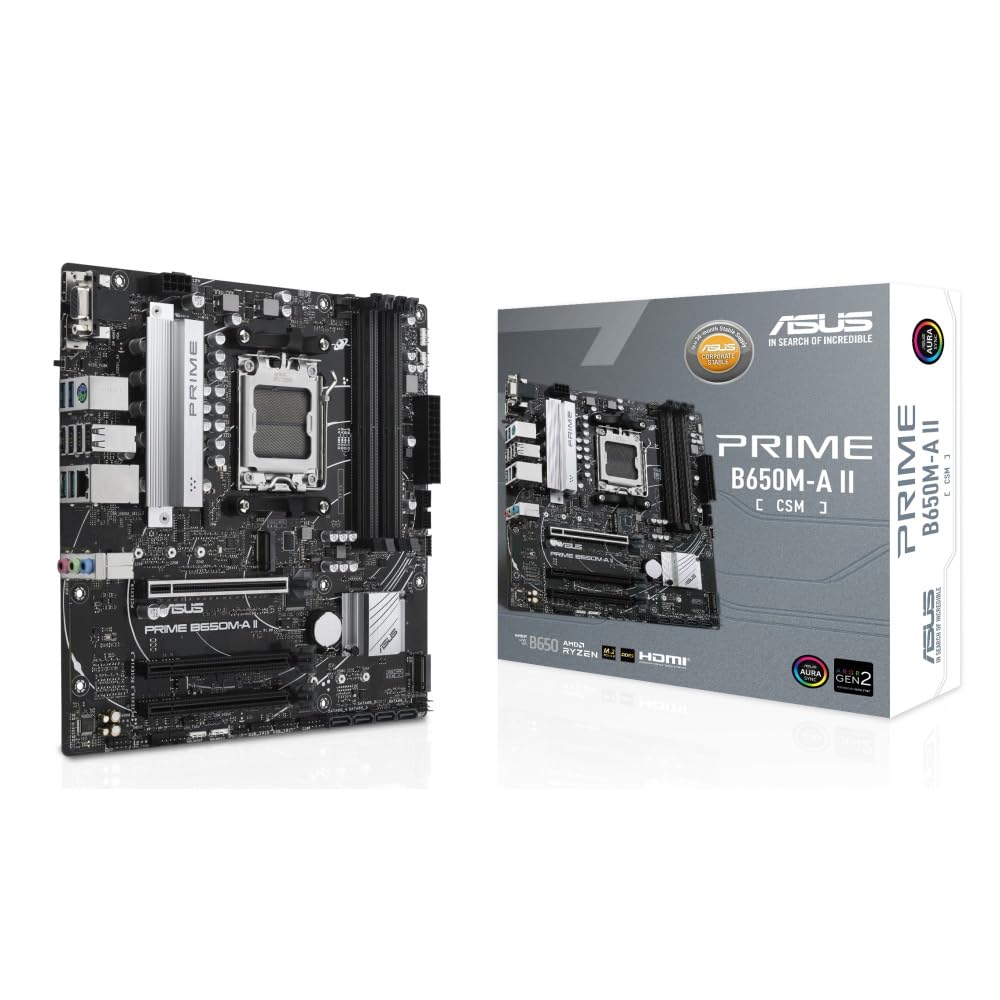 Placa Base Asus Prime B650M-A II-CSM/ Socket AM5/ Micro ATX