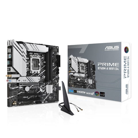 Placa Base Asus PRIME B760M-A WIFI D4 Socket 1700/ Micro ATX