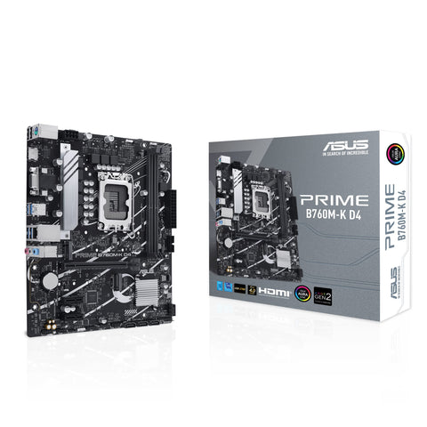 Placa Base Asus PRIME B760M-K D4 Socket 1700/ Micro ATX