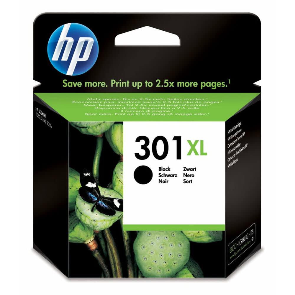 Cartucho de Tinta Original HP nº301 XL Alta Capacidad/ Negro