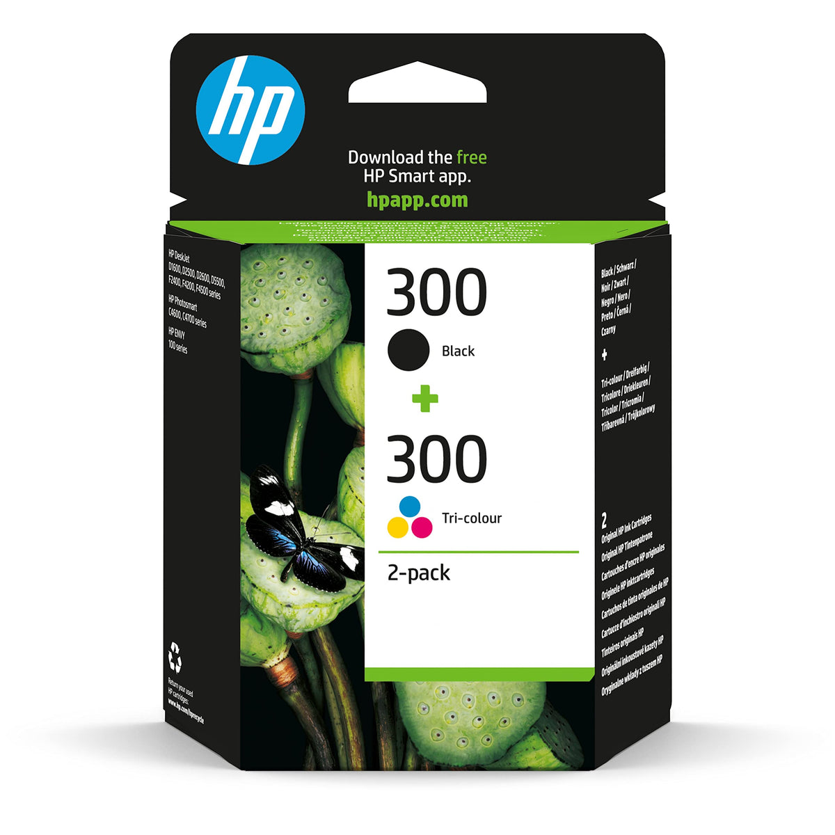 Cartucho de Tinta Original HP nº300 Multipack/ Negro/ Tricolor