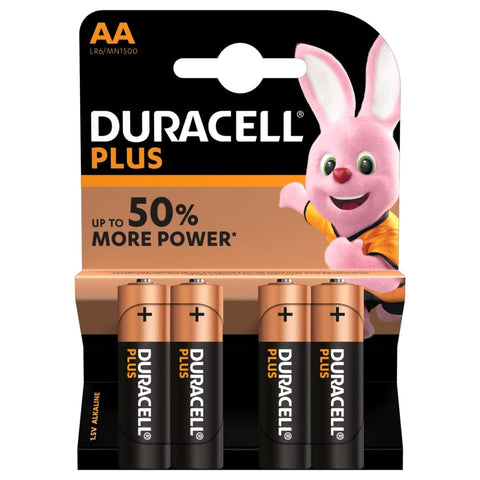 Pack de 4 Pilas AA Duracell Plus Extra Life LR6/ 1.5V/ Alcalinas