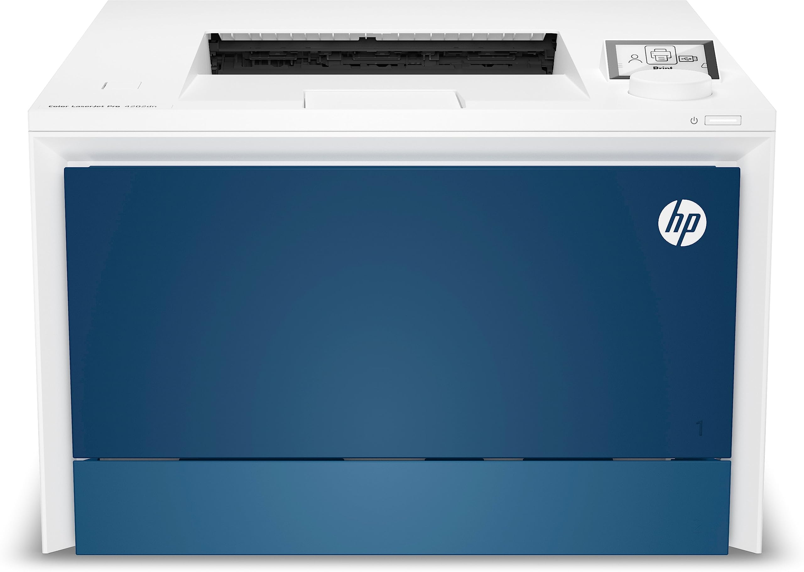 Impresora Láser Color HP LaserJet Pro 4202dn Dúplex/ Blanca y Azul