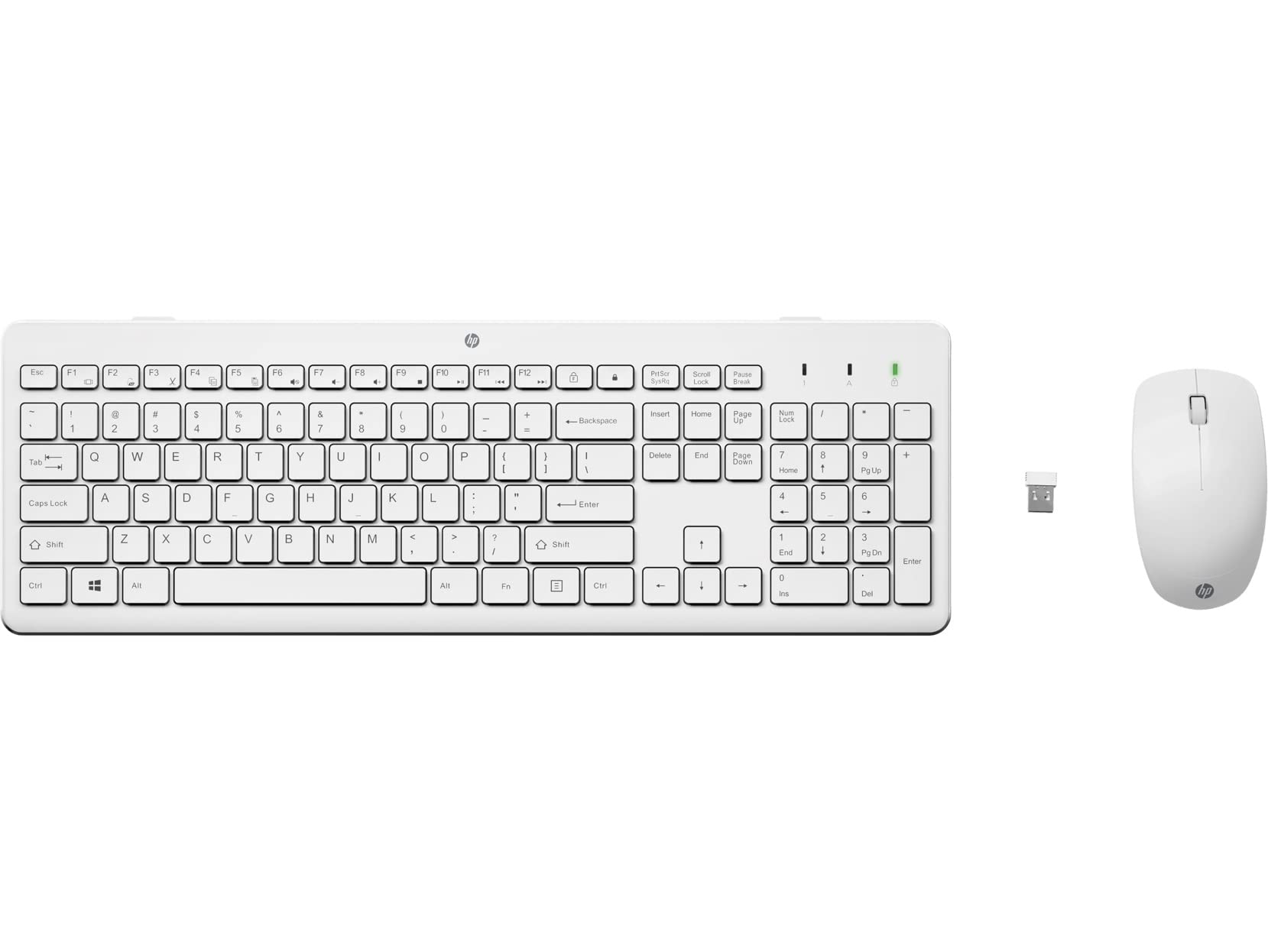 Teclado y Ratón Inalámbricos HP 230/ Blanco