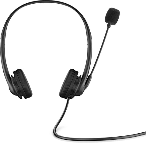 Auriculares HP G2/ con Micrófono/ Jack 3.5/ Negros