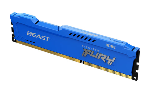 Memoria RAM Kingston FURY Beast 8GB/ DDR3/ 1600MHz/ 1.5V/ CL10/ DIMM