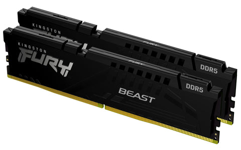 Memoria RAM Kingston FURY Beast 2 x 16GB/ DDR5/ 5200MHz/ 1.1V/ CL40/ DIMM