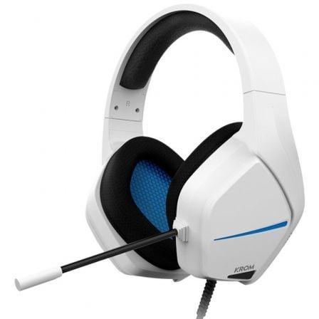 Auriculares Gaming con Micrófono Krom Kopa Move/ Jack 3.5/ Blancos