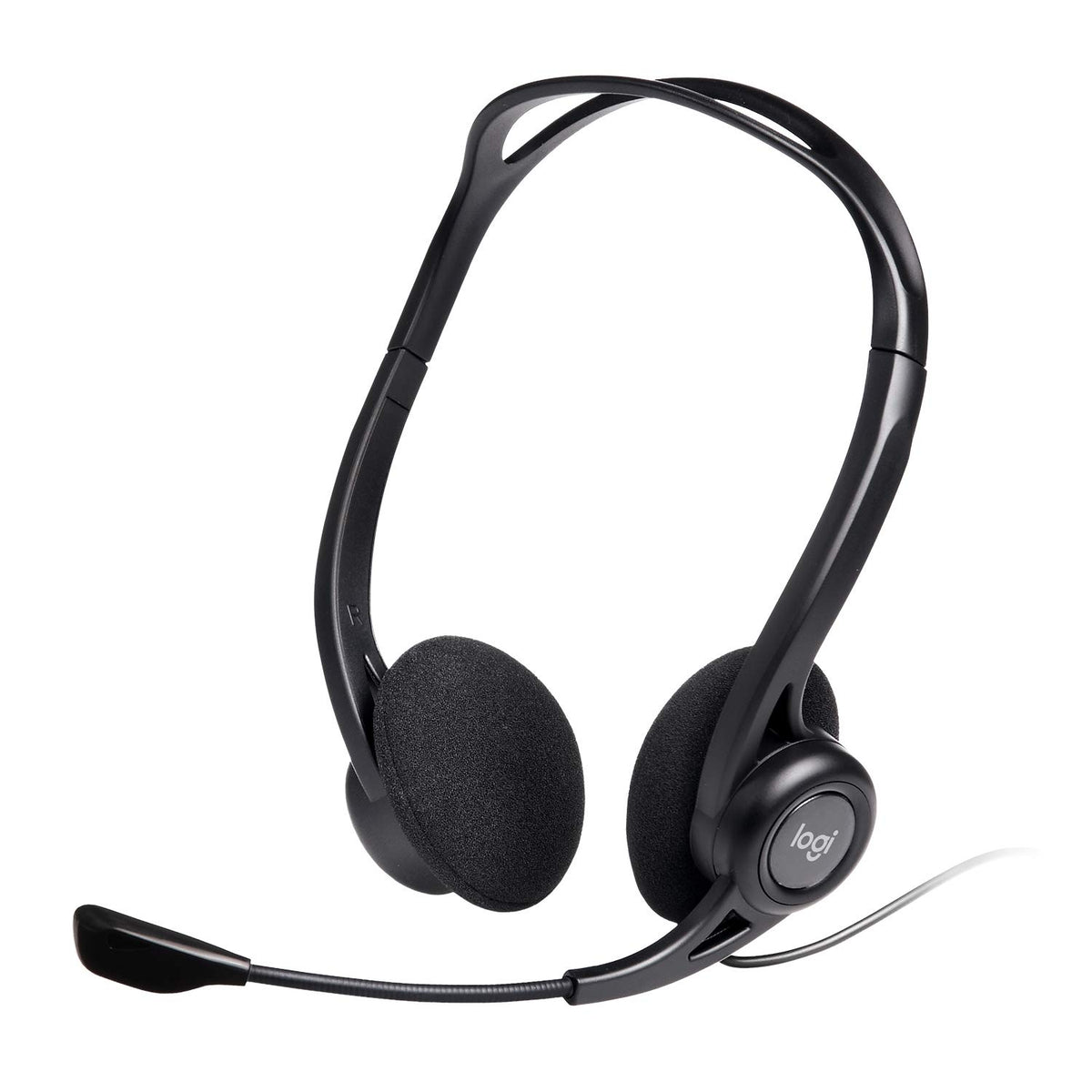 Auriculares Logitech Headset PC 960/ con Micrófono/ USB/ Negros