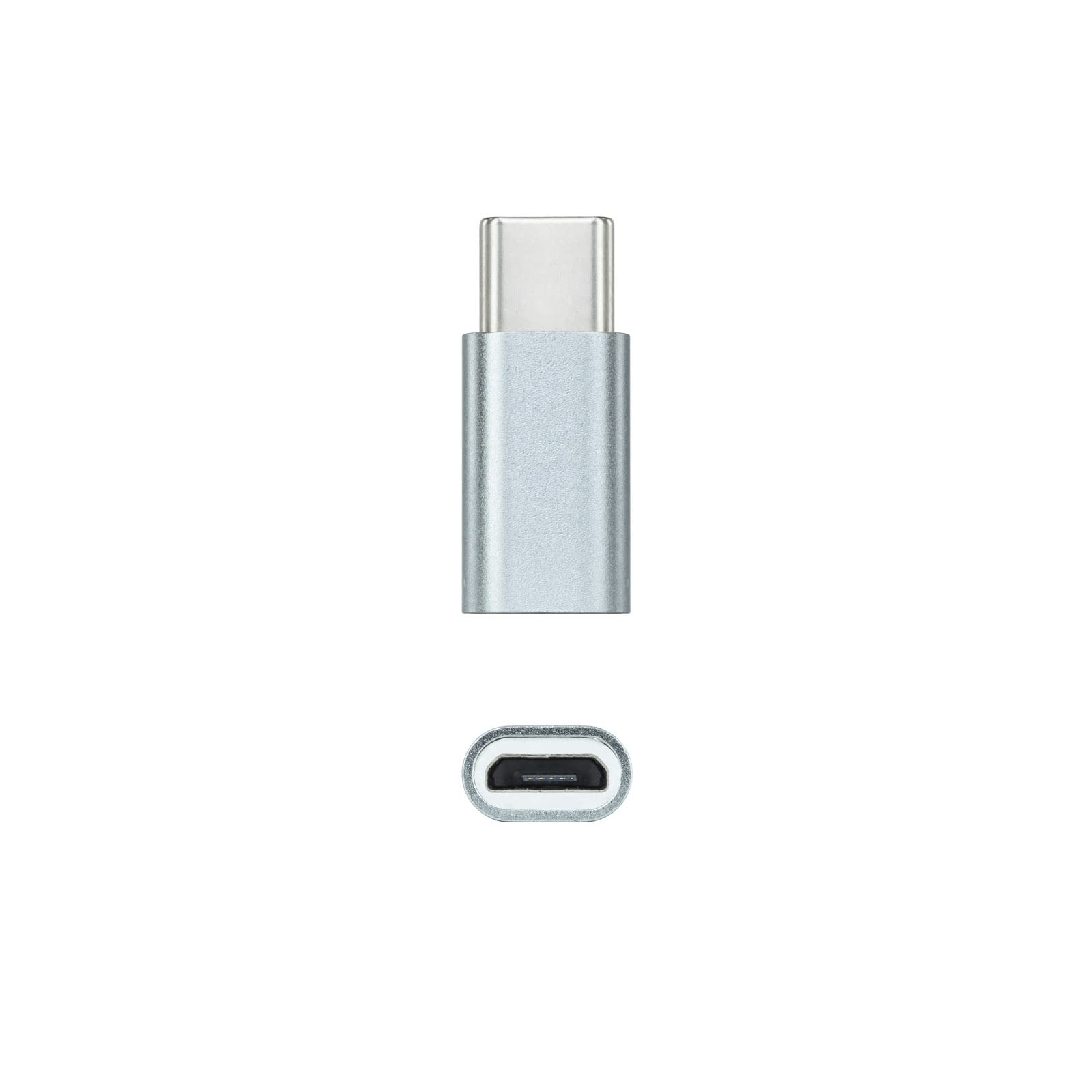 Adaptador Nanocable 10.02.0011/ USB Tipo-C Macho - MicroUSB Hembra