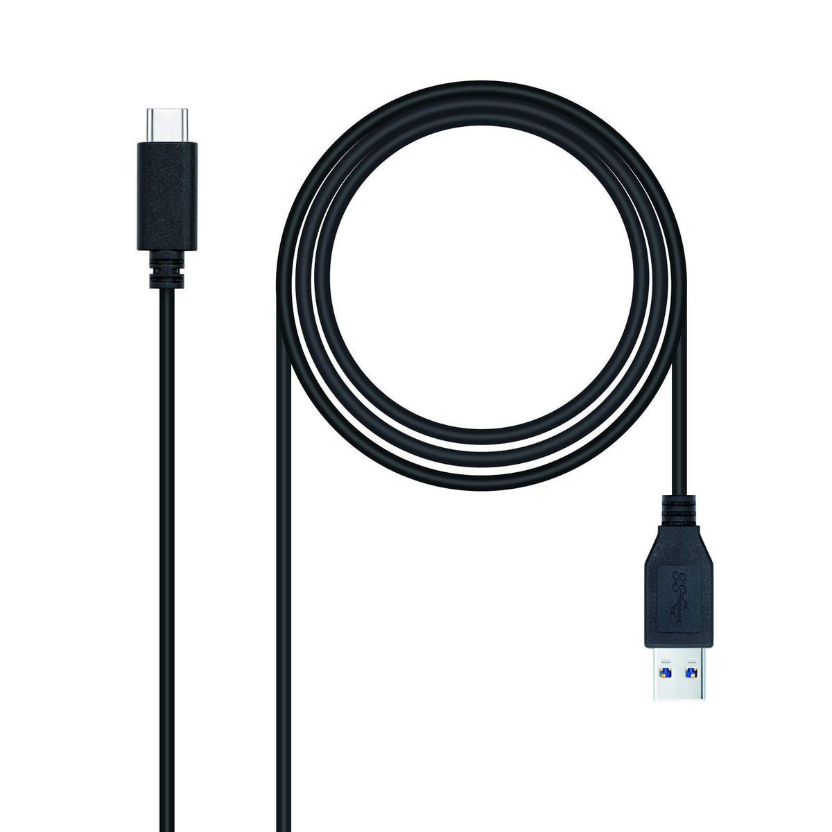 Cable USB 3.1 Tipo-C Nanocable 10.01.4001-L150/ USB Tipo-C Macho - USB Macho/ 1.5m/ Negro