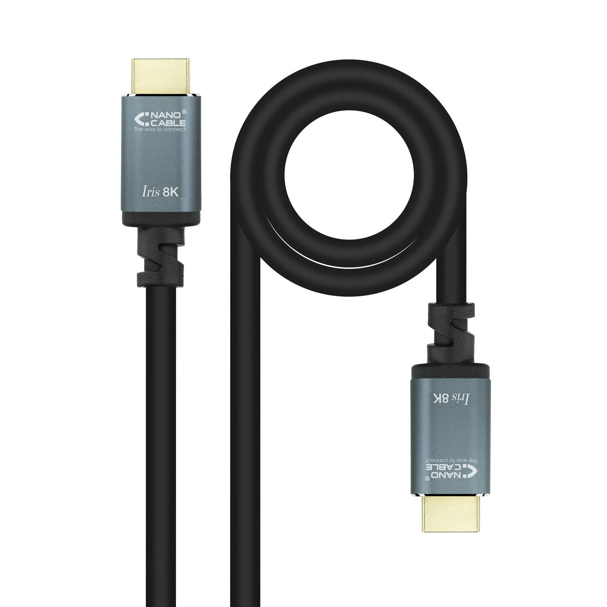 Cable HDMI 2.1 IRIS 8K Nanocable 10.15.8010/ HDMI Macho - HDMI Macho/ 10m/ Negro