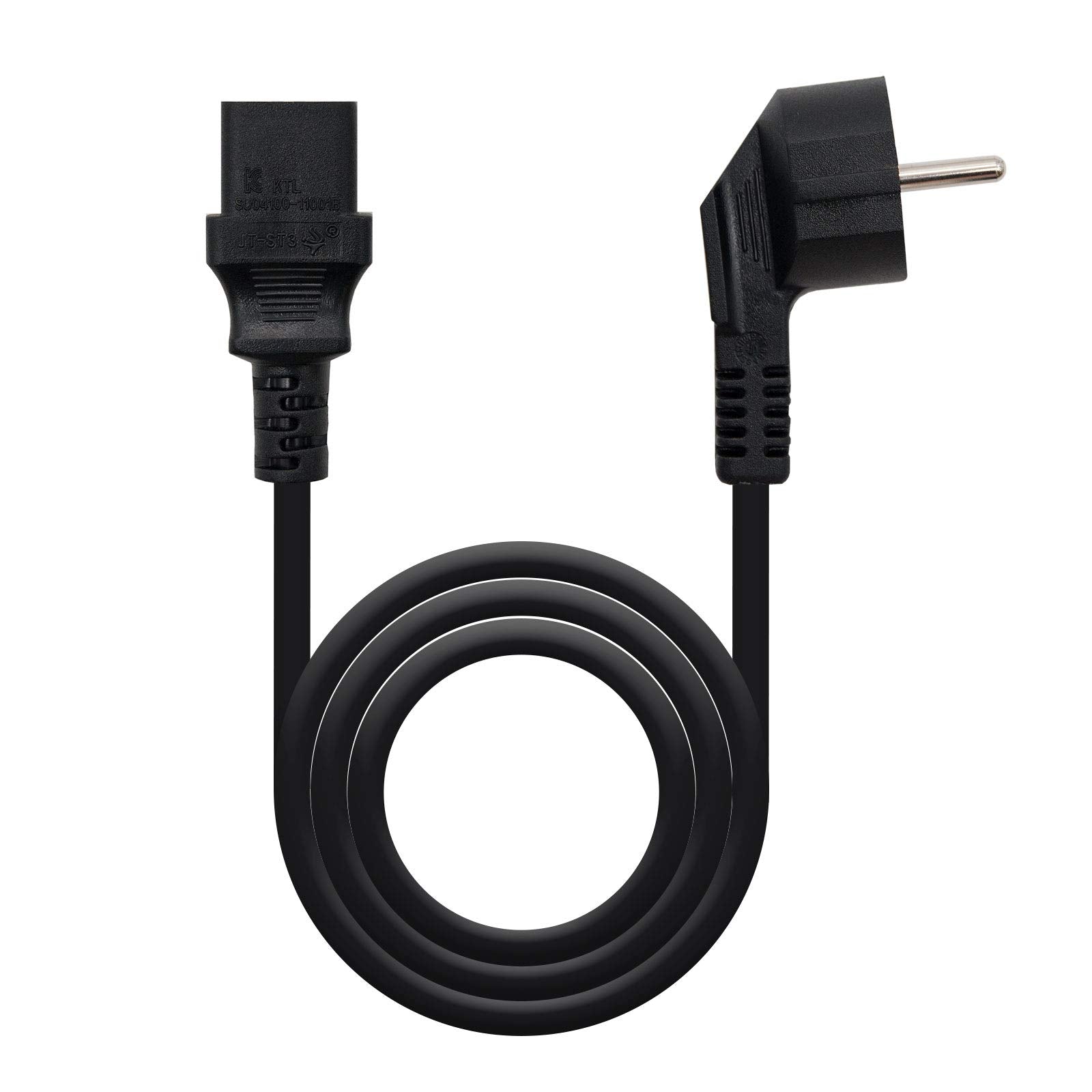 Cable Alimentación Nanocable 10.22.0103/ Schuko Macho - C13 Hembra/ 3m/ Negro