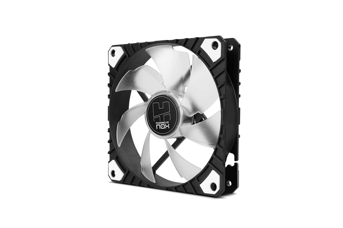 Ventilador Nox H-Fan Pro White/ 12cm/ Blanco