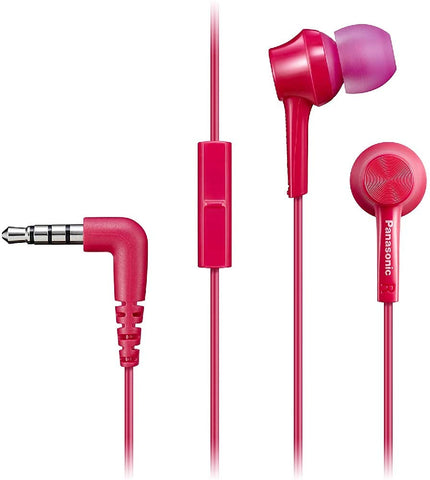 Auriculares Intrauditivos Panasonic RP-TCM105/ con Micrófono/ Jack 3.5/ Rosas