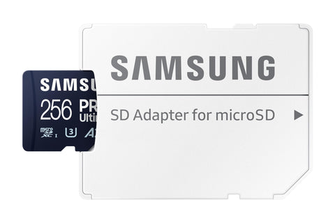 Tarjeta de Memoria Samsung Pro Ultimate 256GB microSD XC con Adaptador/ Clase 10/ 200MBs