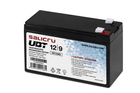 Batería Salicru UBT 12/9 compatible con SAI Salicru según especificaciones