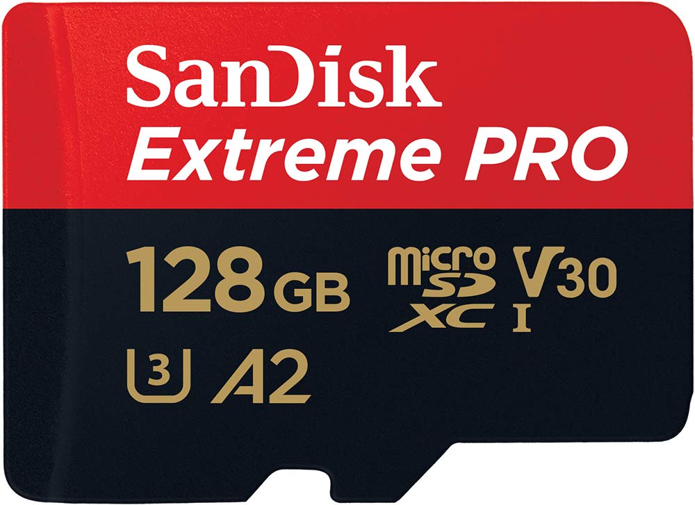 Tarjeta de Memoria SanDisk Extreme Pro 128GB microSD XC UHS-I con Adaptador/ Clase 10/ 200MBs