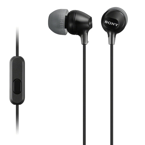 Auriculares Intrauditivos Sony MDR-EX15AP/ con Micrófono/ Jack 3.5/ Negros