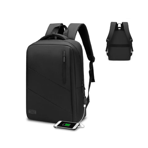 Mochila Subblim City Backpack para Portátiles hasta 15.6'/ Puerto USB/ Negra