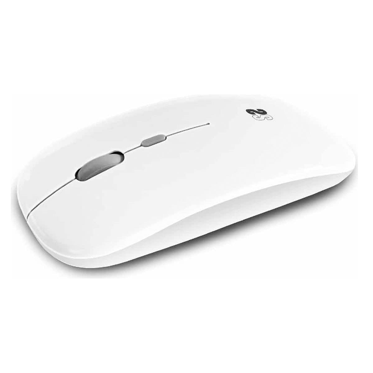 Ratón Inalámbrico por Bluetooth Subblim Dual Flat/ Batería recargable/ Hasta 1600 DPI/ Blanco