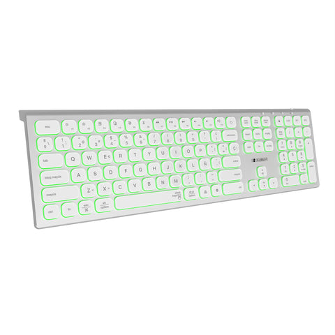 Teclado Inalámbrico Subblim Master/ Plata y Blanco