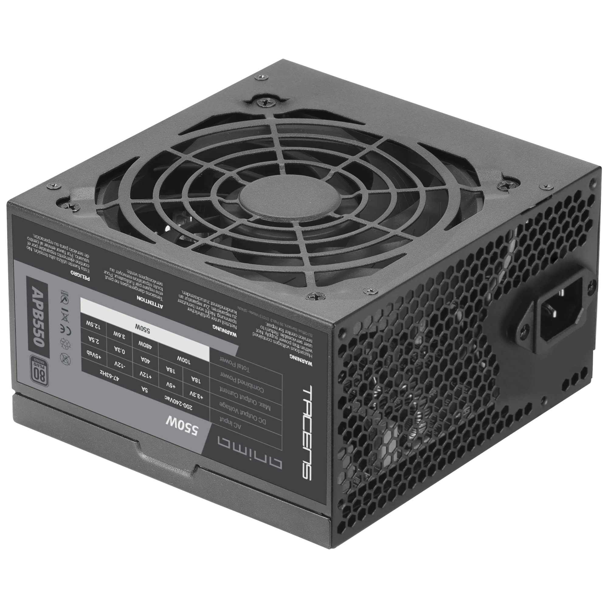 Fuente de Alimentación Anima APB550/ 550W/ Ventilador 12cm/ 80 Plus Bronze