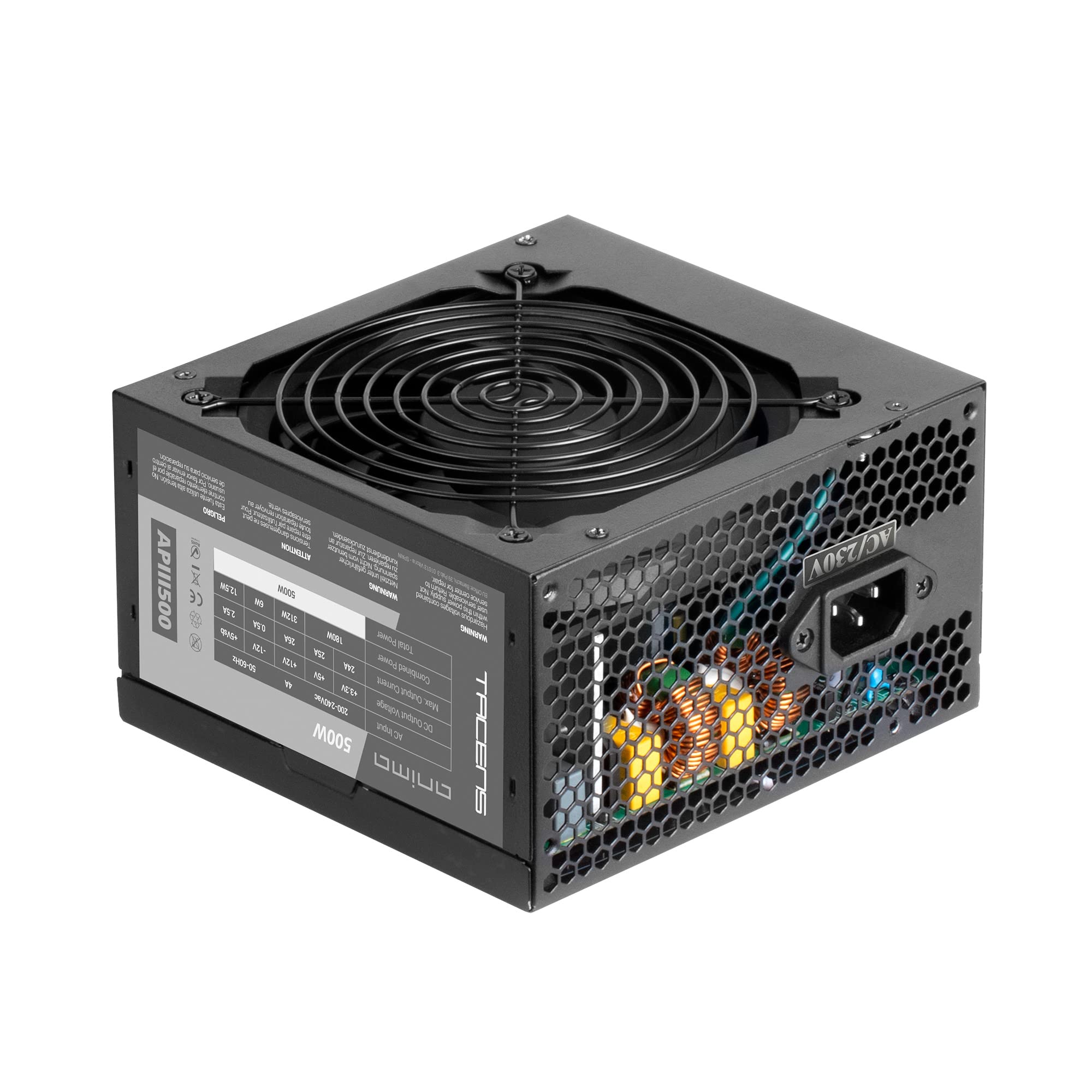 Fuente de Alimentación Anima APIII500/ 500W/ Ventilador 12cm