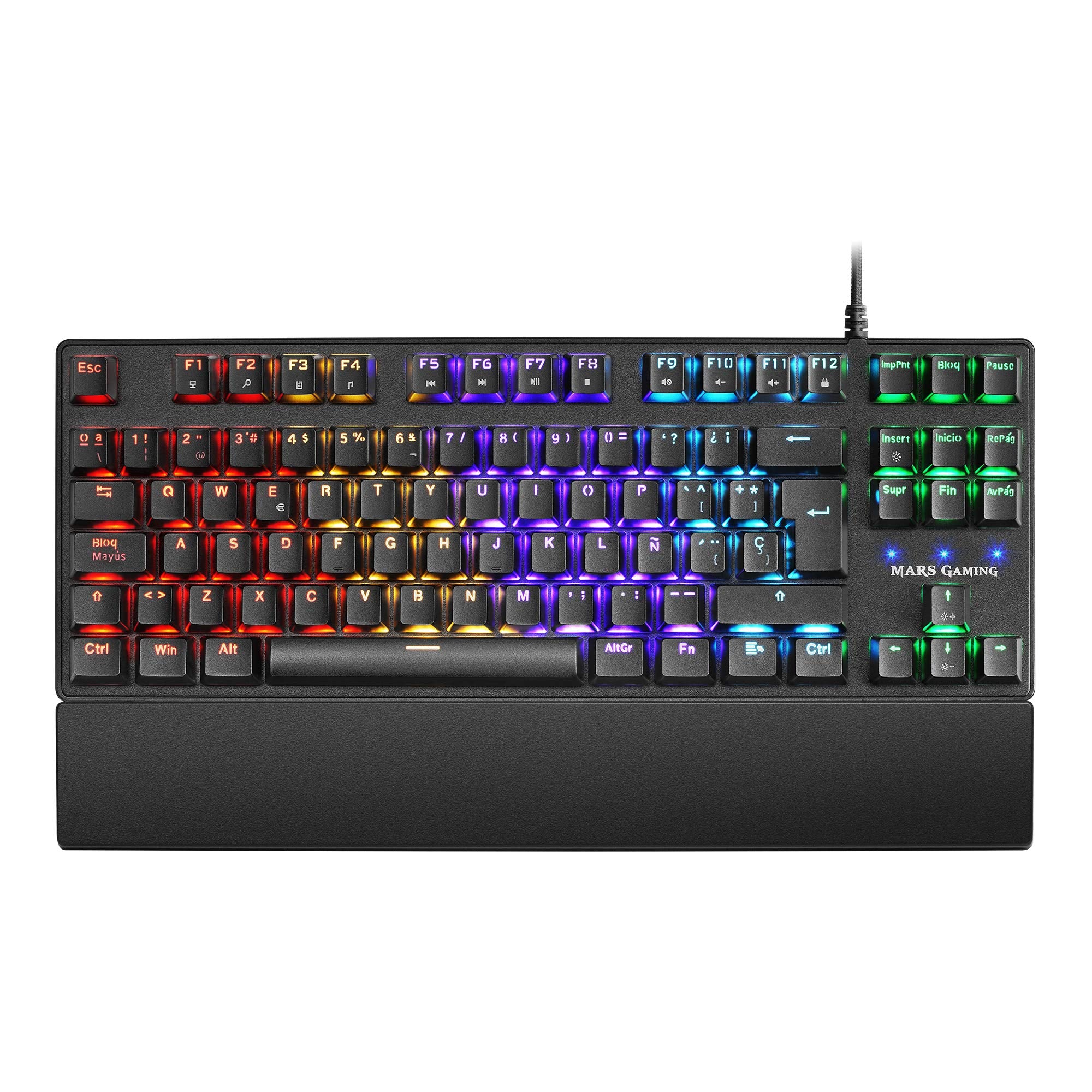 Teclado Gaming Mecánico Mars Gaming MKXTKLRES/ Switch Rojo