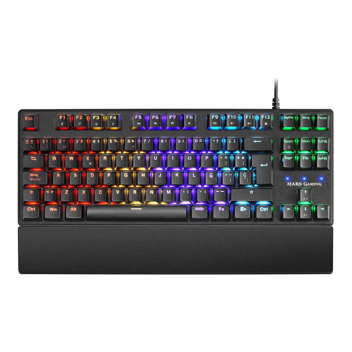 Teclado Gaming Mecánico Mars Gaming MKXTKLRES/ Switch Rojo