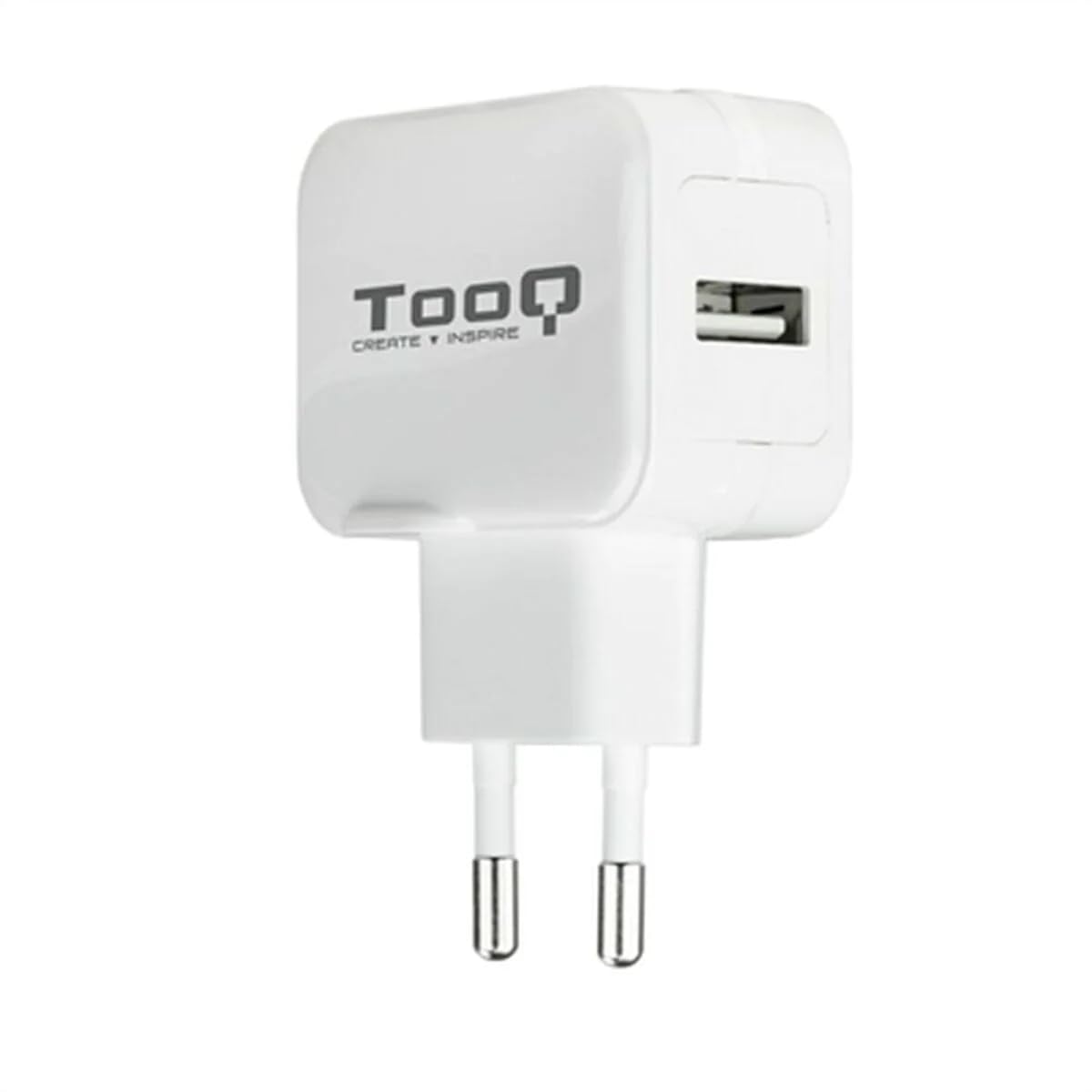 Cargador de Pared TooQ TQWC-1S01WT/ 1xUSB/ 12W/ Blanco