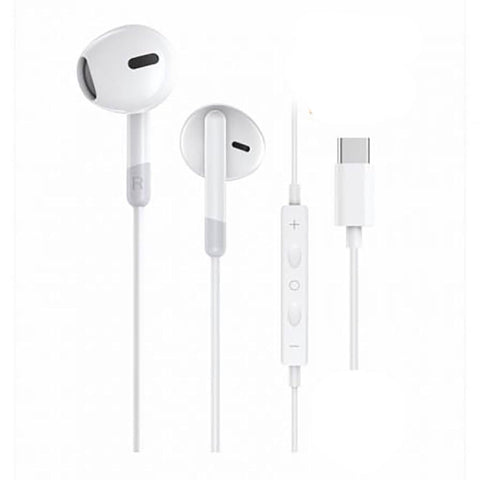 Auriculares Intrauditivos Tech One Tech earTECH TEC1301/ con Micrófono/ USB Tipo-C/ Blancos