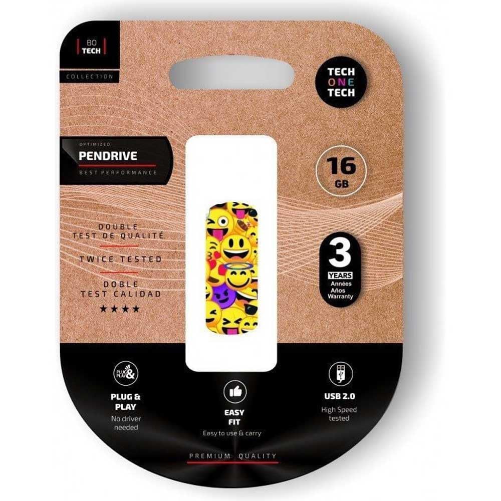 Pendrive 16GB Tech One Tech Emoji collage USB 2.0