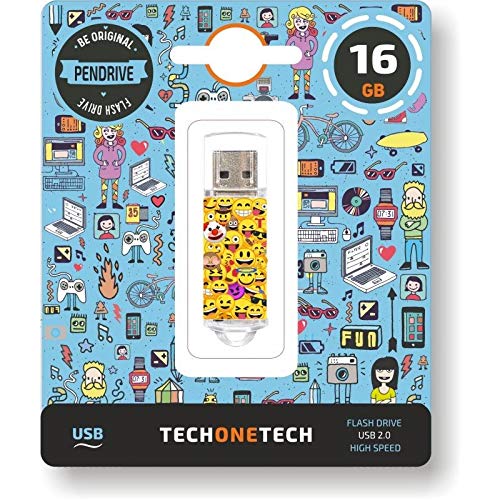 Pendrive 16GB Tech One Tech Emojis USB 2.0