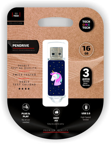 Pendrive 16GB Tech One Tech Unicornio Dream USB 2.0