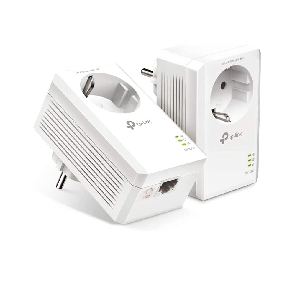 Adaptador Powerline TP-Link TL-PA7017P KIT AV1000 1000Mbps/ Alcance 300m/ Pack de 2