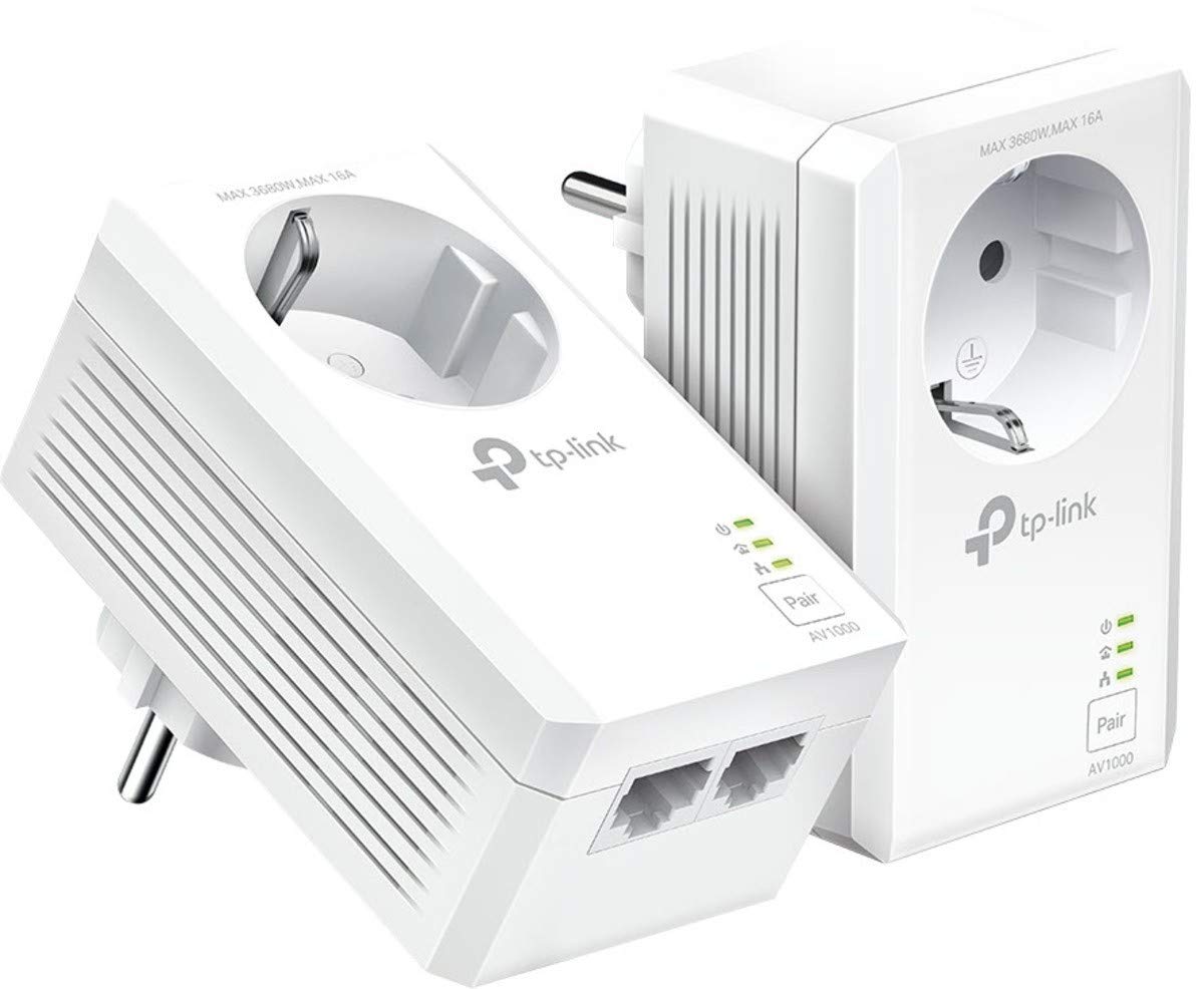 Adaptador Powerline TP-Link TL-PA7027P KIT 1000Mbps/ Alcance 300m/ Pack de 2