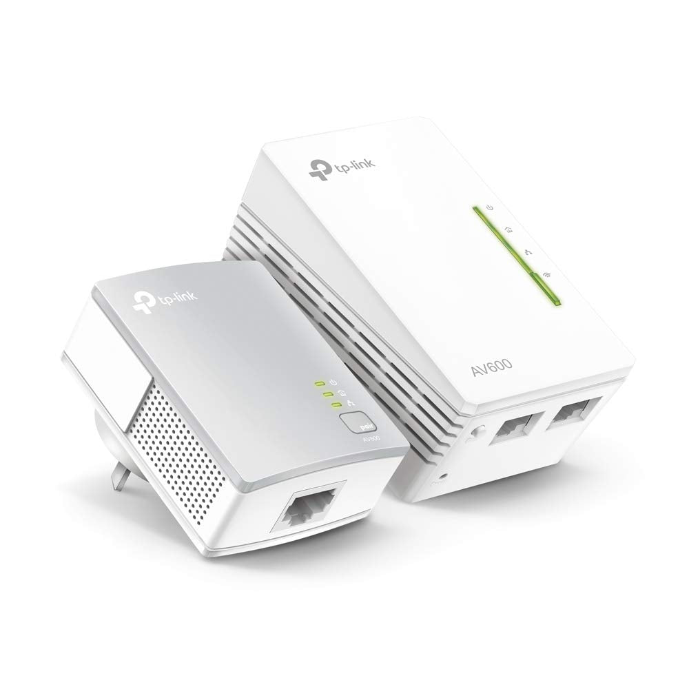 Adaptador Powerline TP-Link WPA4221KIT 600Mbps/ Alcance 300m/ Pack de 2