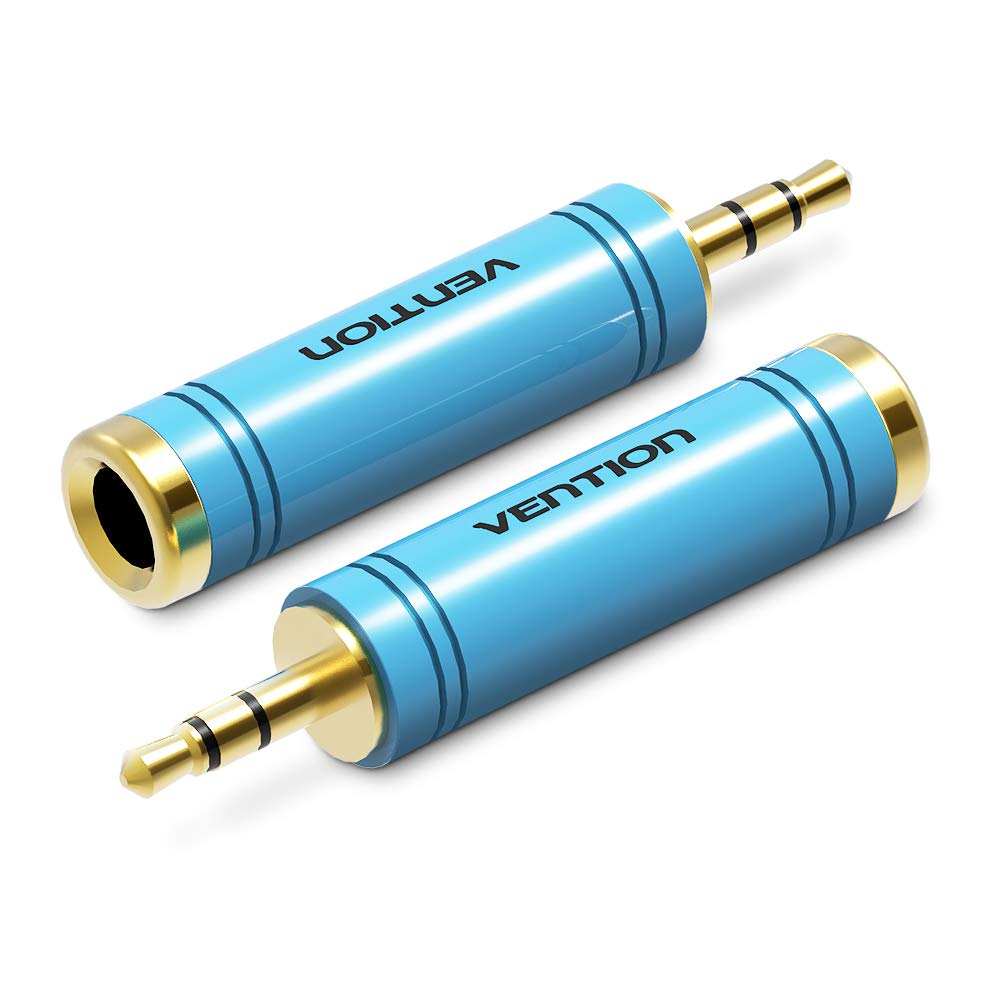 Adaptador Jack Vention VAB-S04-L/ Jack 3.5 Macho - Jack 6.5 Hembra/ Azul