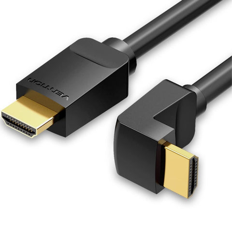 Cable HDMI 2.0 4K Acodado 90º Vention AARBI/ HDMI Macho - HDMI Macho/ 3m/ Negro